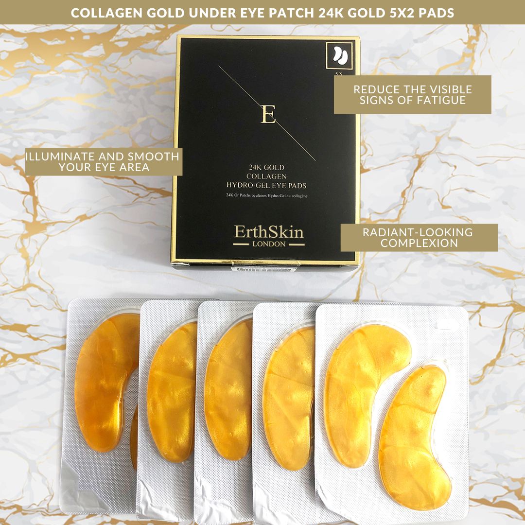 Erth Skin London Collagen Gold Under Eye Patch 24k Gold 5X2 Pads image 4
