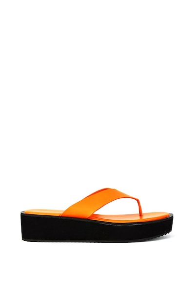 XY London 'Tammi' Thong Strap Flatform Flip Flop Sandal Slides