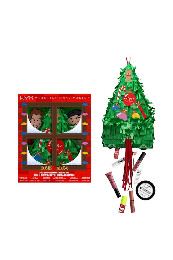 NYX Professional Makeup Home Alone Falling Presents Makeup Surprise Box, 12 Pieces Gift Set Multi