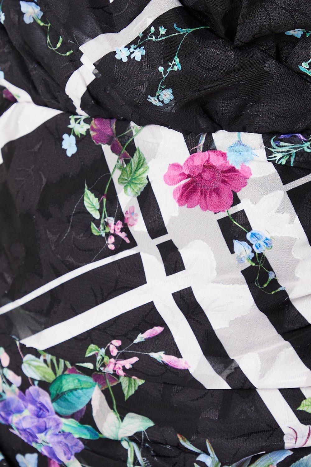 Coast Petite Mini Dress With Blouson Sleeve Black image 5