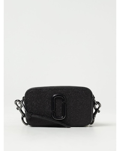 Marc Jacobs Snapshot Glitter Crossbody Wo - Black Clutch Bags