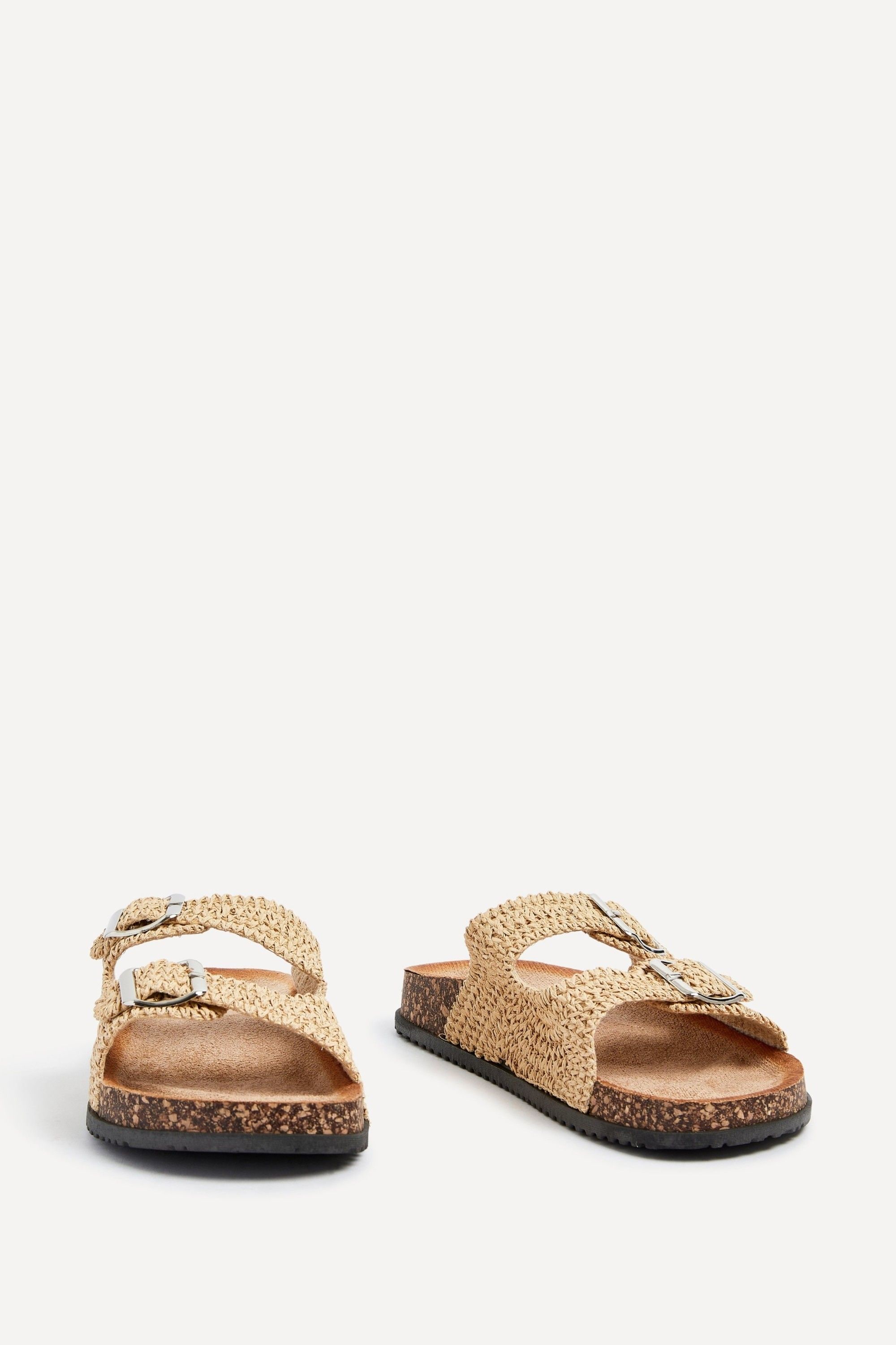 Linzi Brianna Natural Double Buckle Sandals image 3