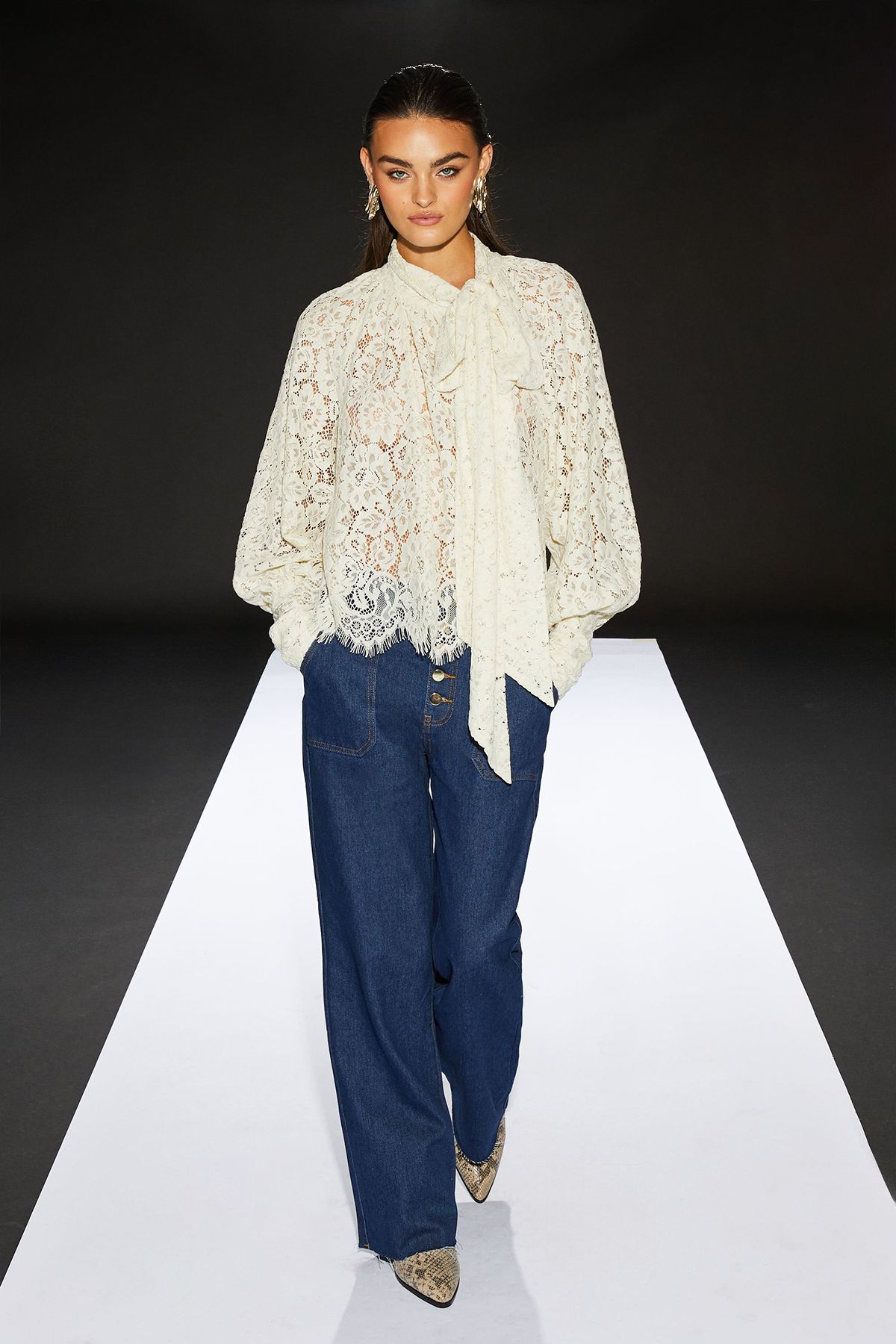 RUNWAY 1.8.1.8 Runway 1.8.1.8 Leather Western Boots Taupe image 2