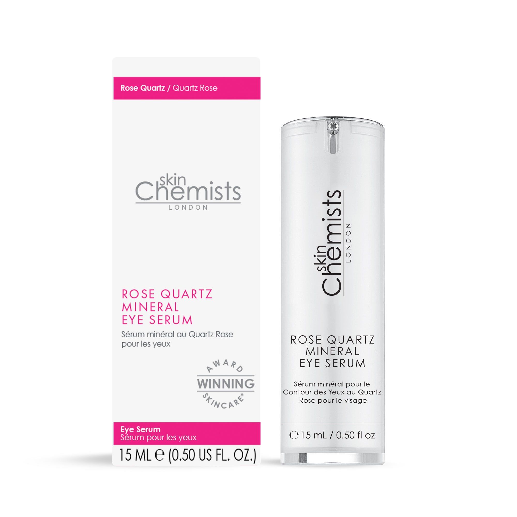 skinChemists professional Rose Quartz Mineral Eye Serum 15ml image 2