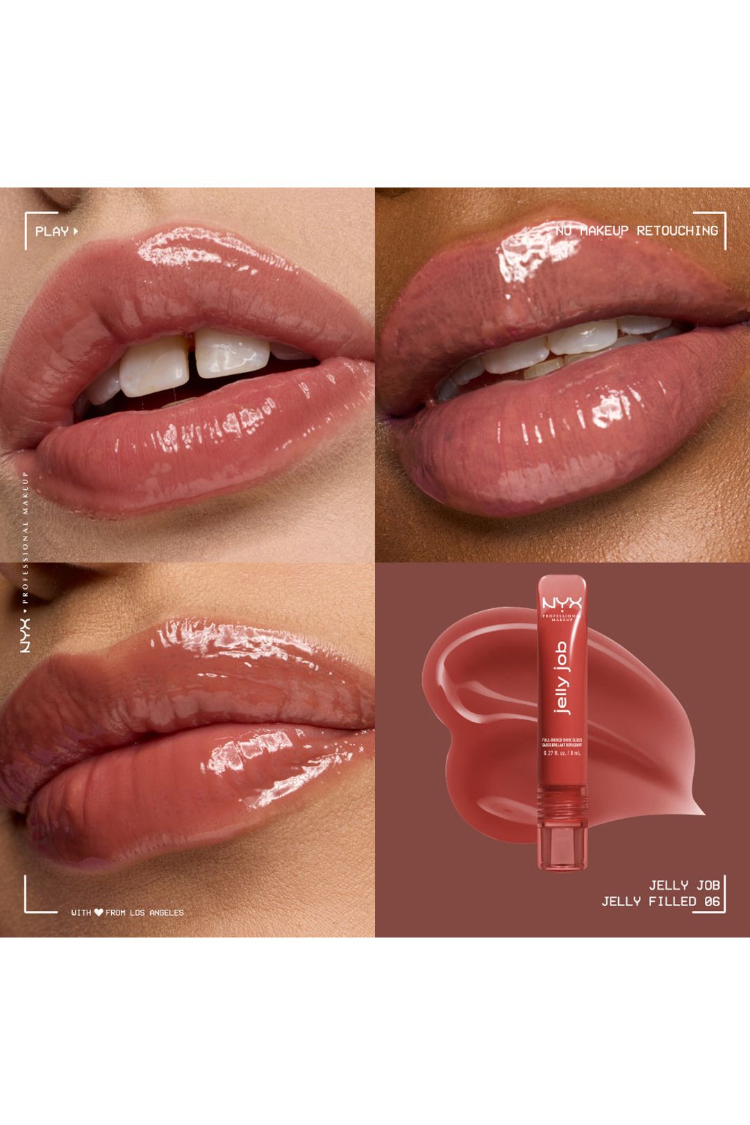 NYX Professional Makeup Jelly Job Lip Gloss 8ml Jelly Filled image 6