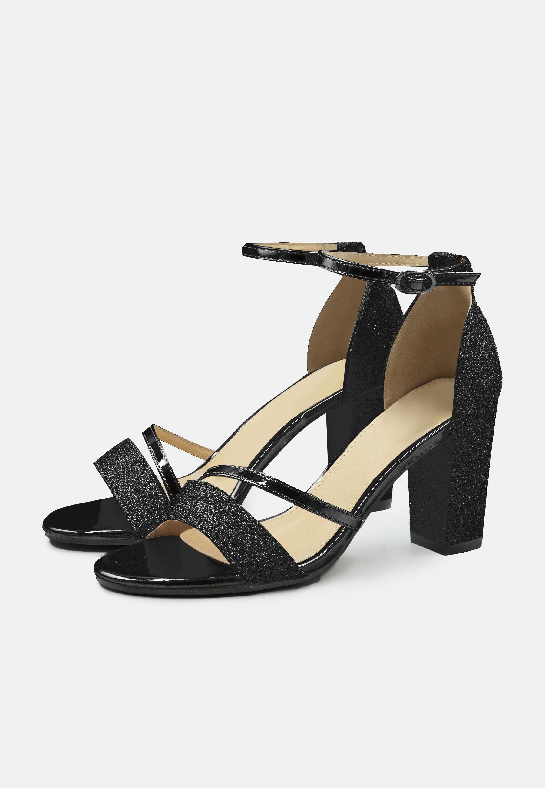 Where's That From 'Perla' Mid High Block Heel Sandals With Ankle Strap image 4