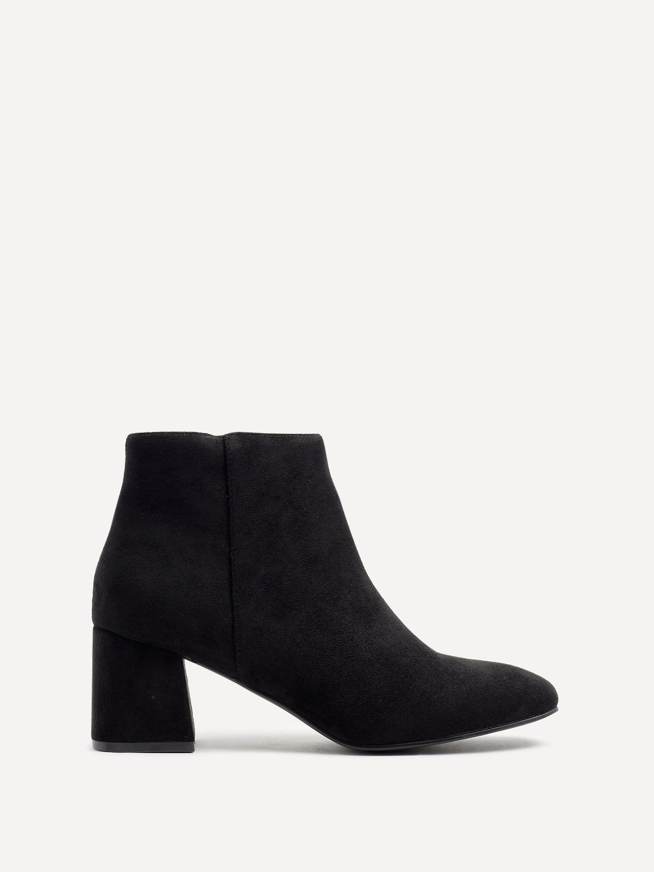 Linzi Verse Black Suede Block Heel Ankle Boot image 1