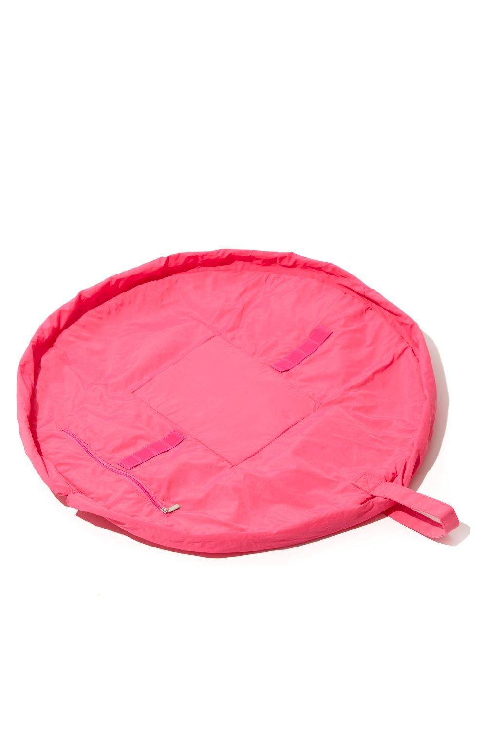 The Flat Lay Co The Flat Lay Co. Drawstring Makeup Bag in Pink Parachute Multi image 6