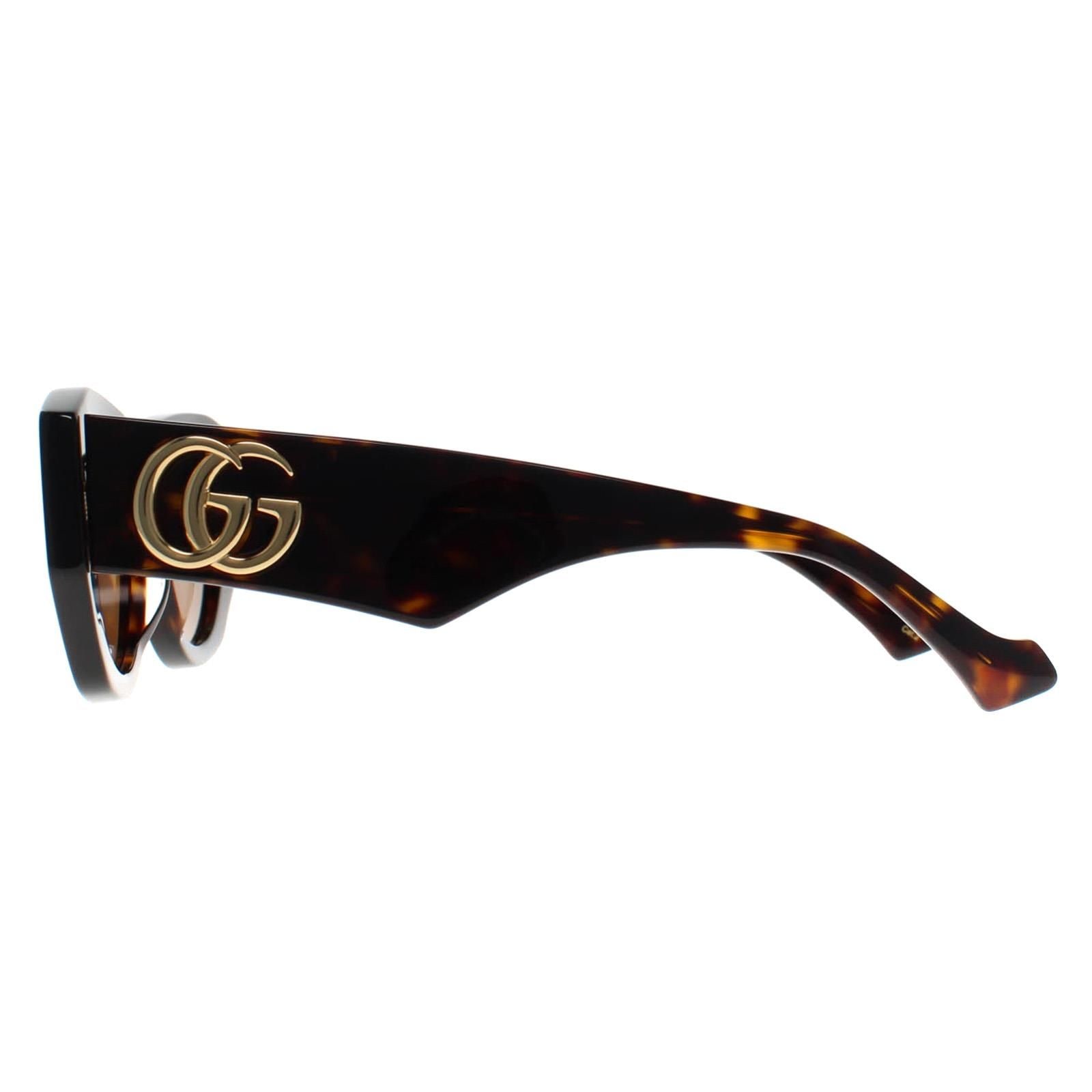 Gucci Cat Eye Shiny Dark Havana Brown GG1421S image 3