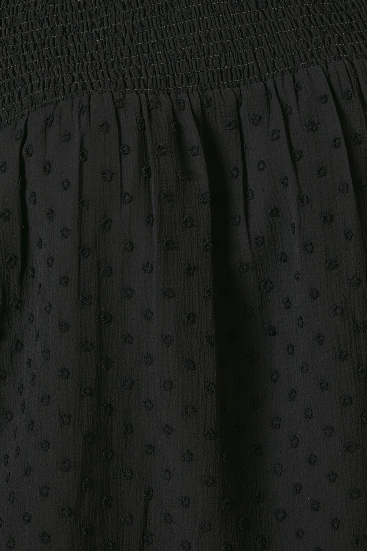 Dorothy Perkins Shirred Yoke Dobby Chiffon Long Sleeve Blouse Black image 5