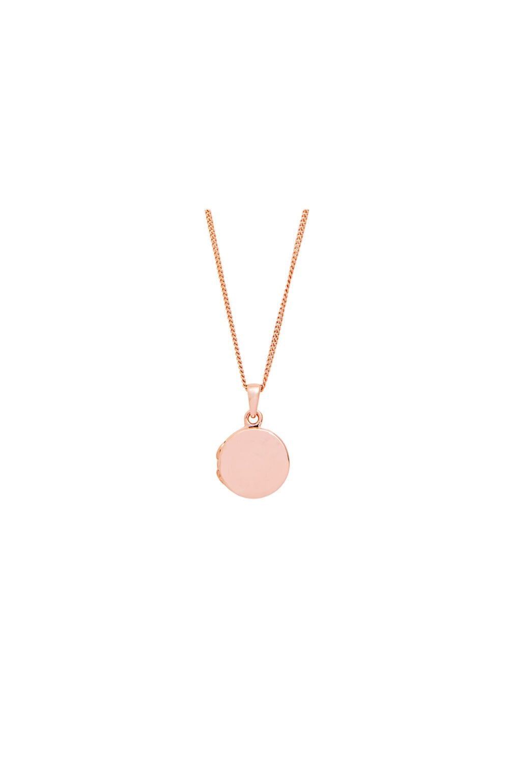 Simply Silver Sterling Silver Rose Gold Round Locket image 1