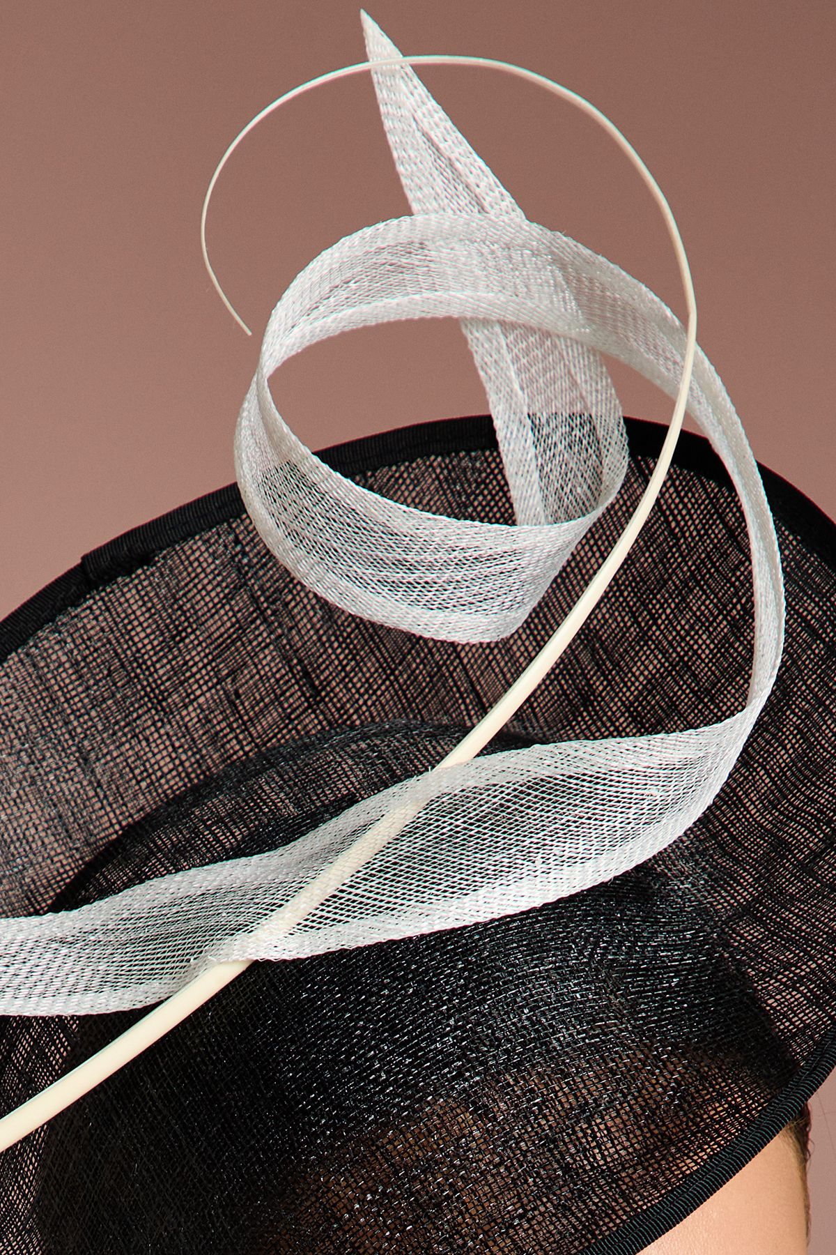 Coast Loop and Quill Disc Fascinator Mono image 3