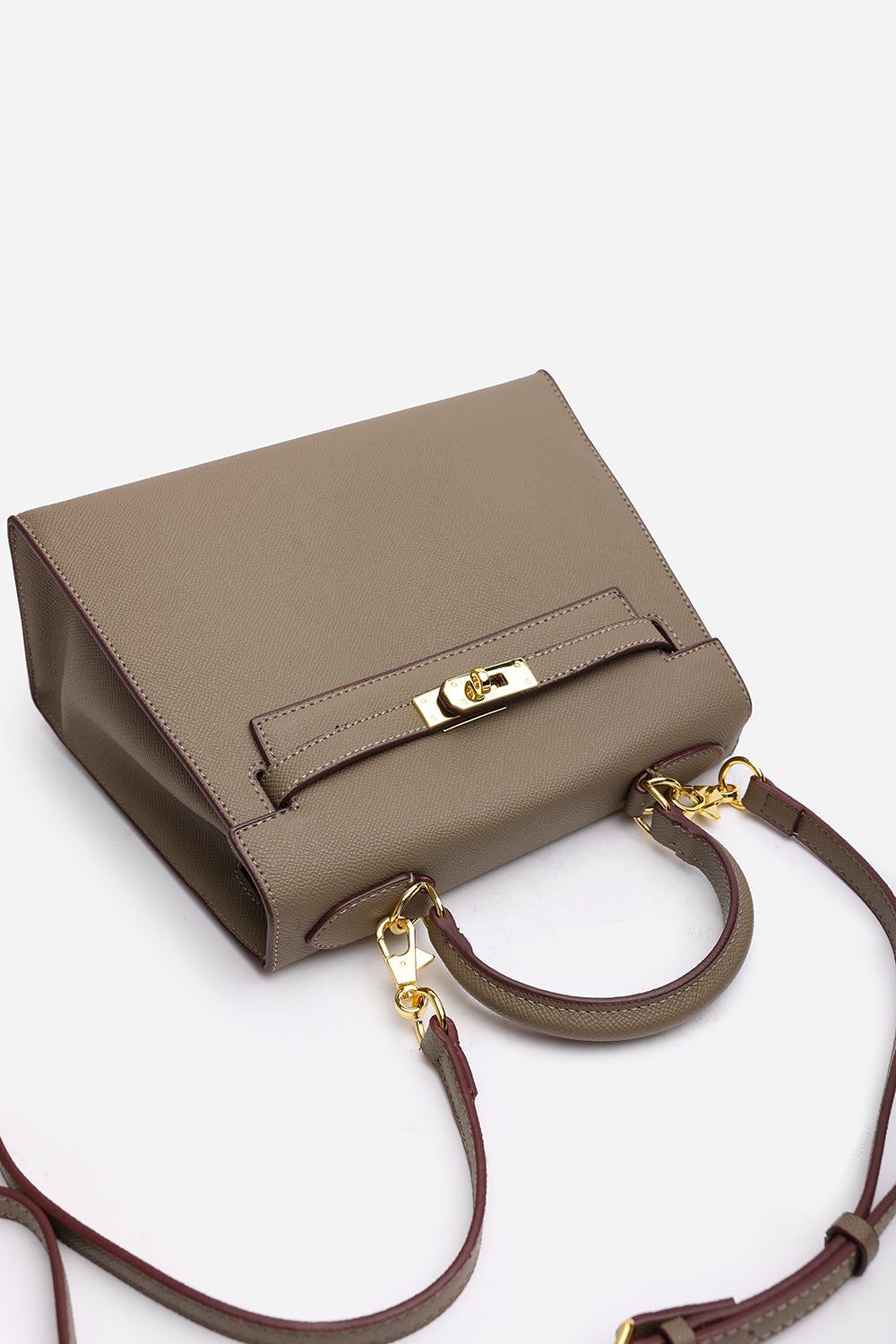 Where's That From 'Lluvia' Top Handle Satchel Mini Tote Bag with Turn-Lock Closure image 5