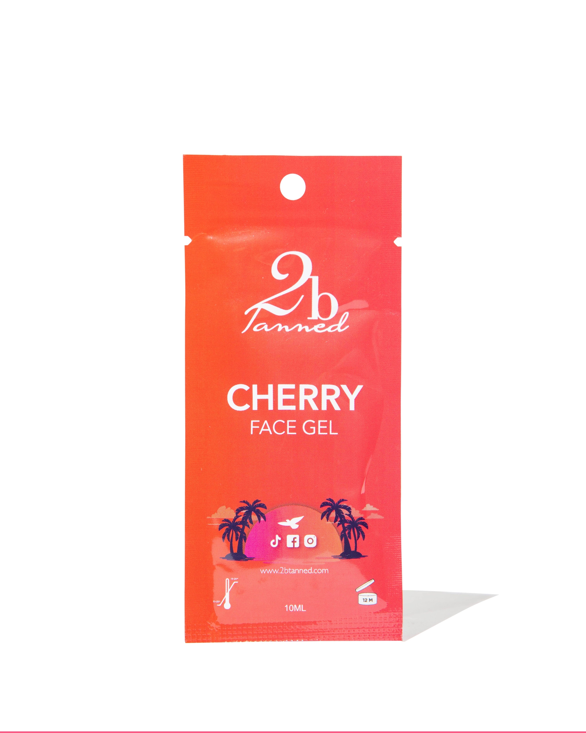 2bTanned Cherry Face Gel Sachet 10ml