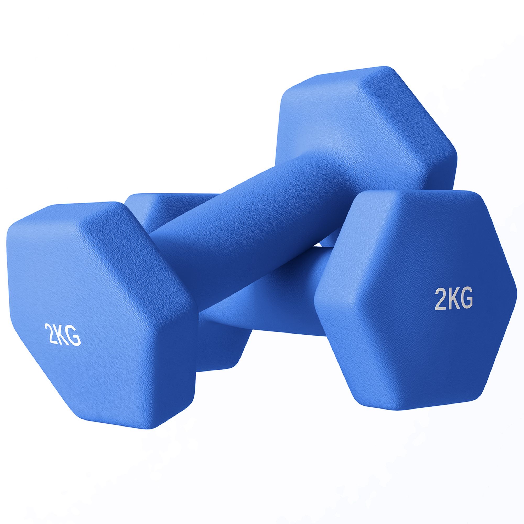SPORTNOW Dumbbells, Hexagonal Weights Pair image 2