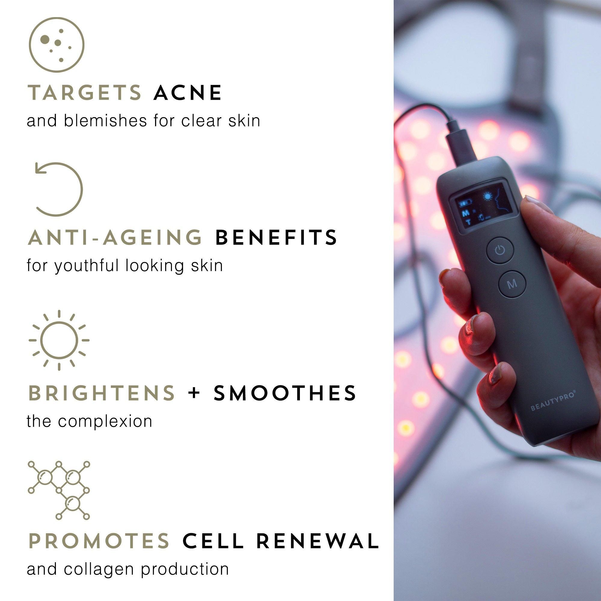 BEAUTYPRO Photon Light Therapy Facial LED Mask image 5