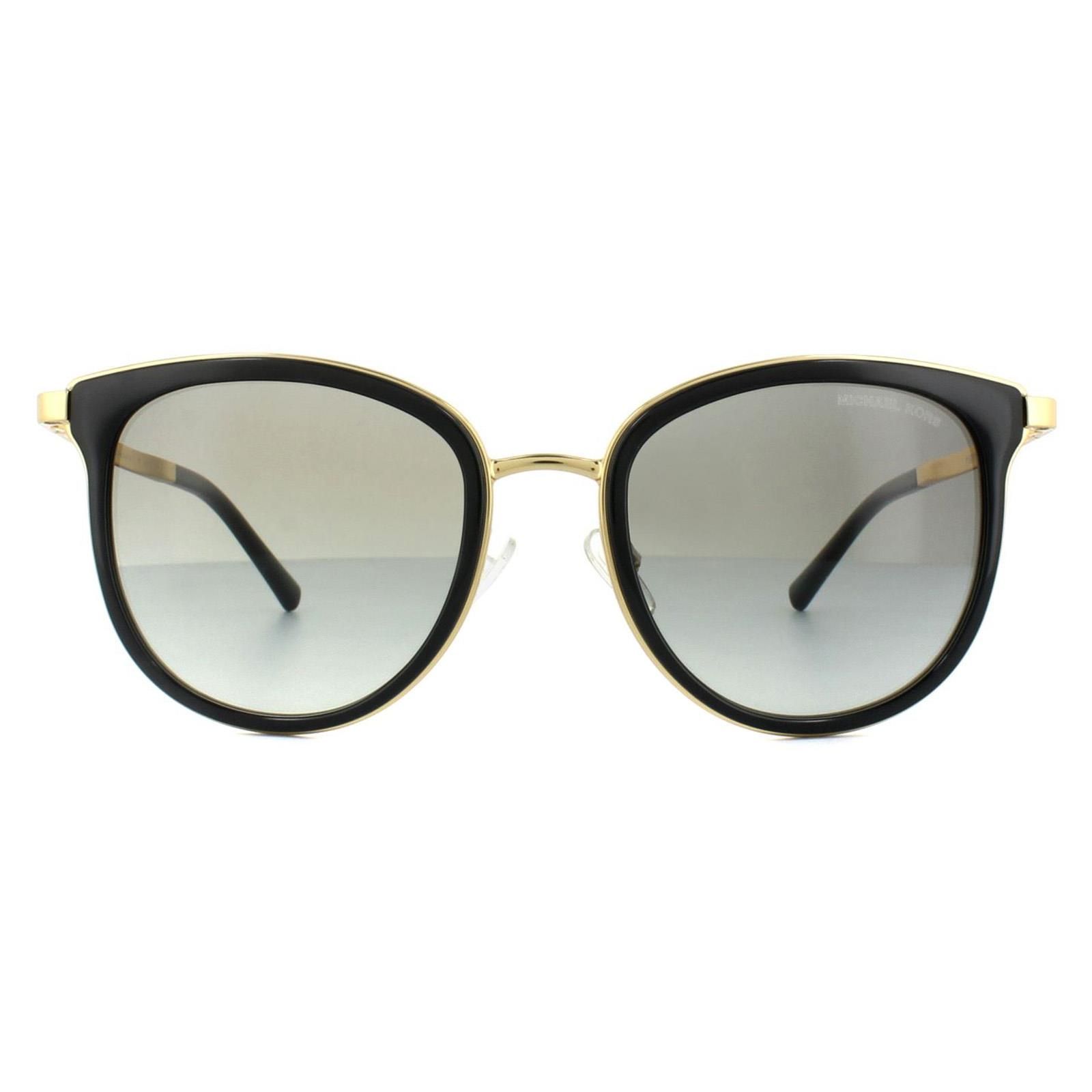 Michael Kors Cat Eye Black Gold Grey Gradient Sunglasses image 1