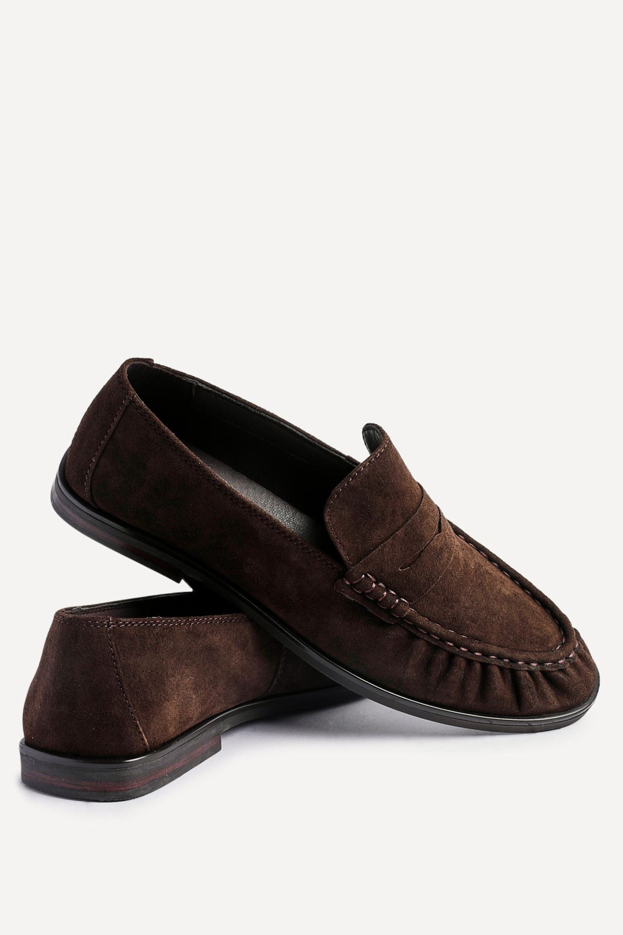 Linzi Belmont Brown Suede Leather Loafers image 5