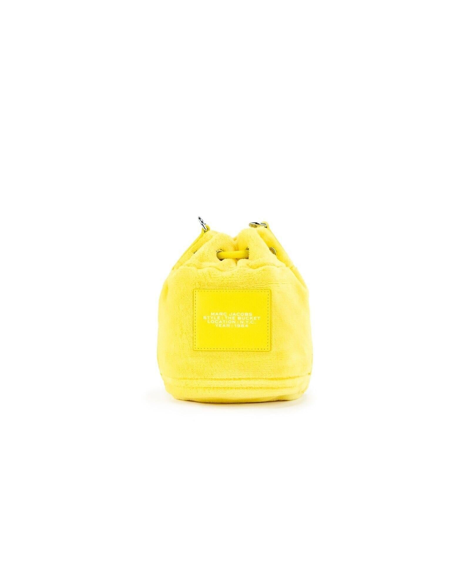 Marc Jacobs Mini Bucket Bag Fuzzy Yellow Wo - Plush Terry Crossbody Bags image 2