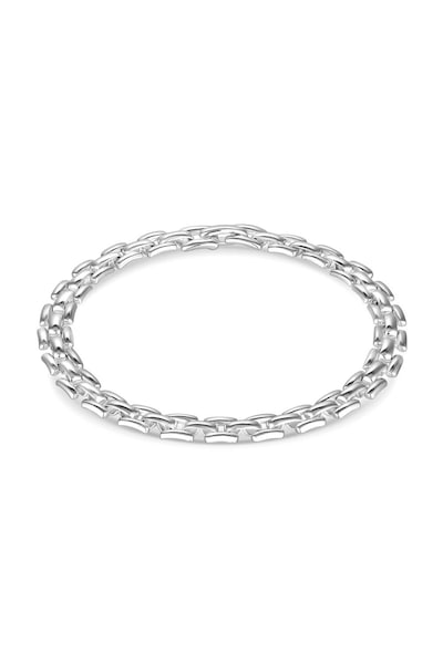 Inicio Silver Plated Recycled Gate Chain Bracelet - Gift Pouch
