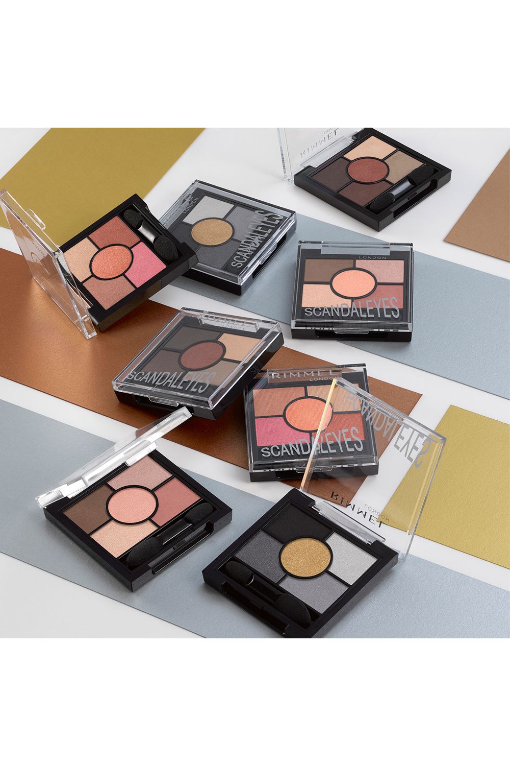 Rimmel London Scandaleyes 5 Pan Palette Eyeshadow - Brixton Brown Multi image 5