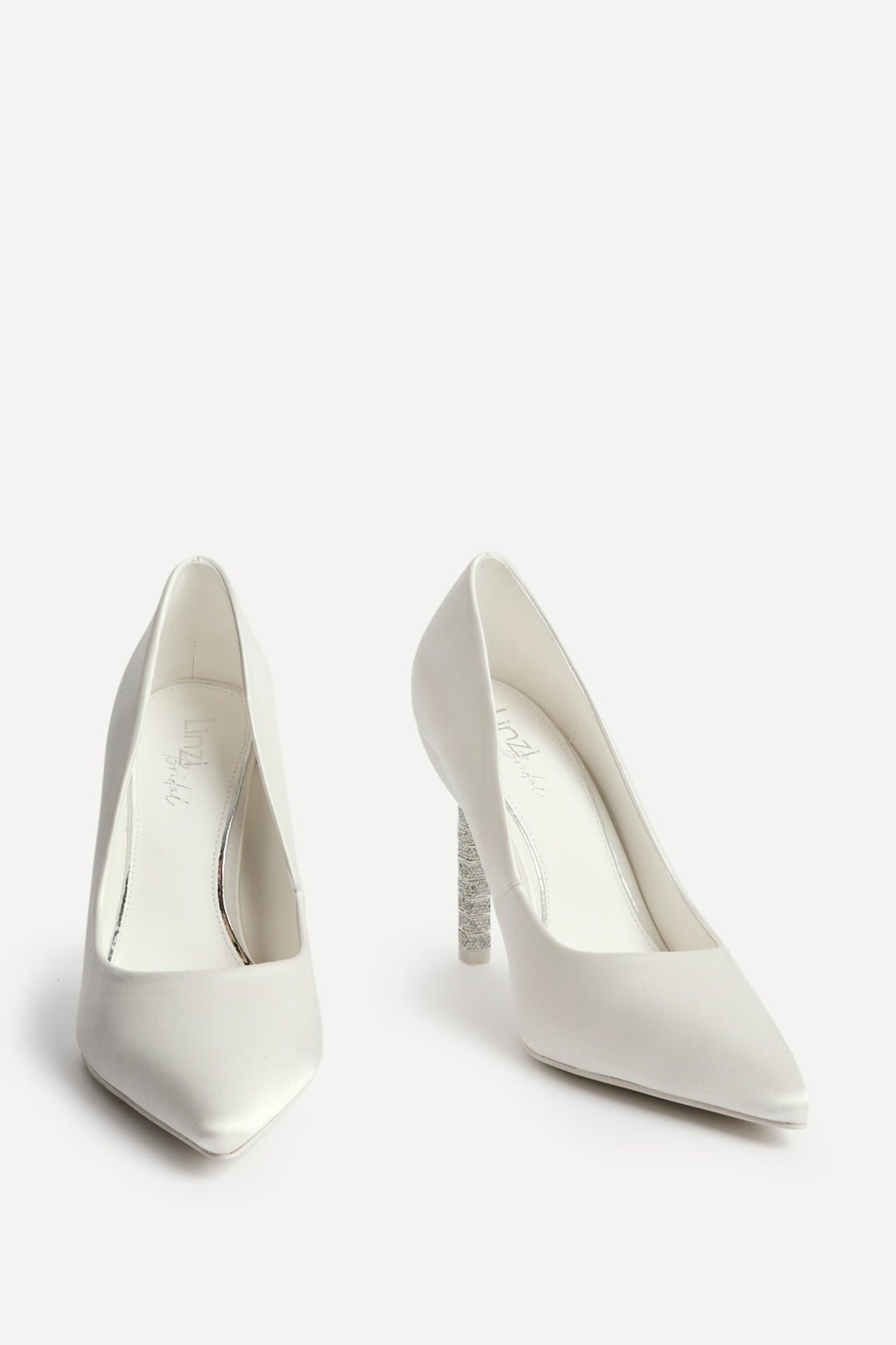 Linzi Adore Bridal Ivory Satin Classic Court image 3