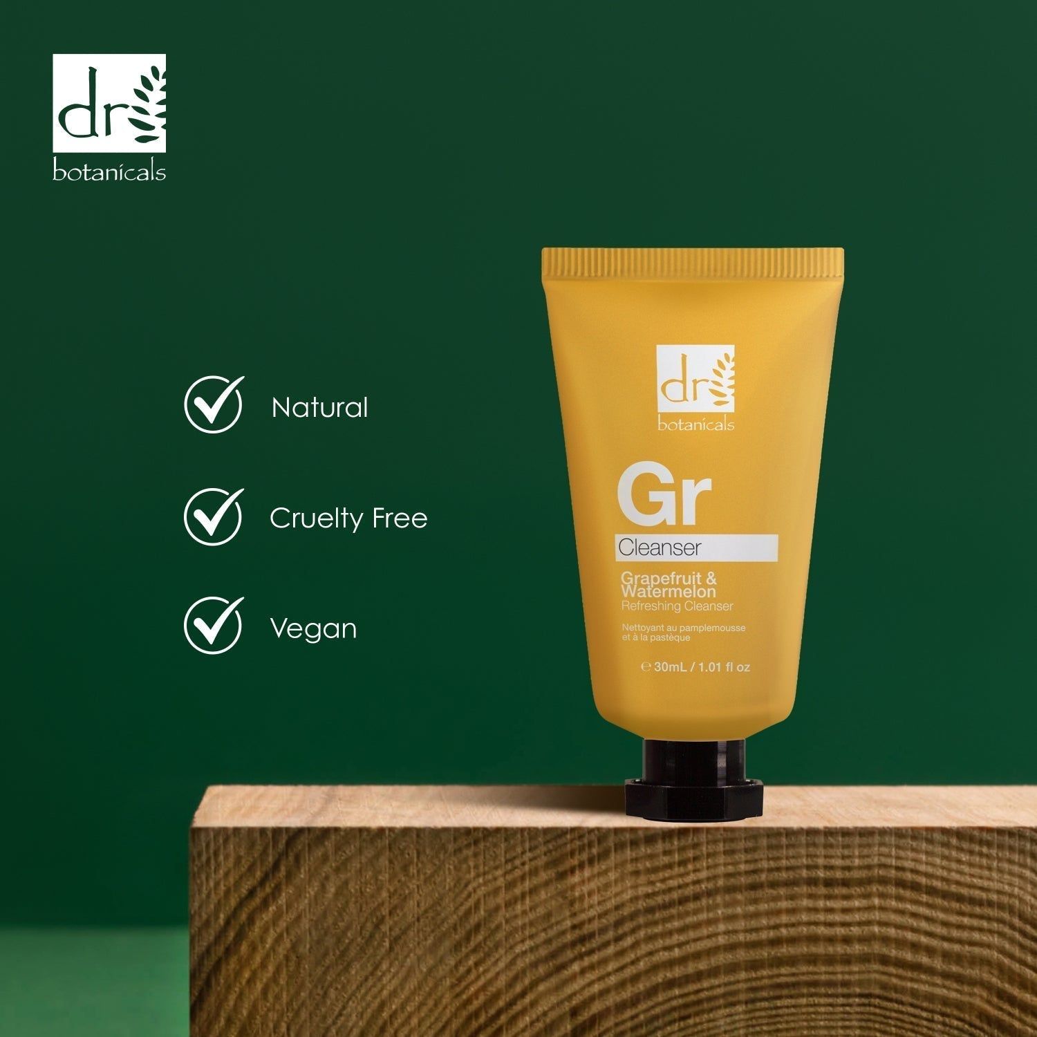 Dr. Botanicals Grapefruit & Watermelon Refreshing Cleanser 30ml x 2 Duo Set image 4