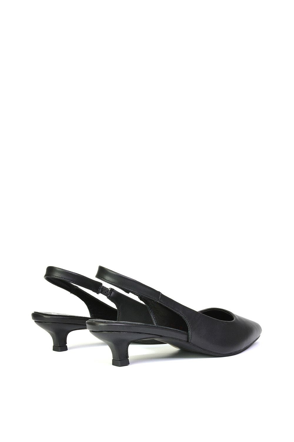 XY London 'Avalone' Pointed Toe Sling Back Kitten Heel Sandals image 5