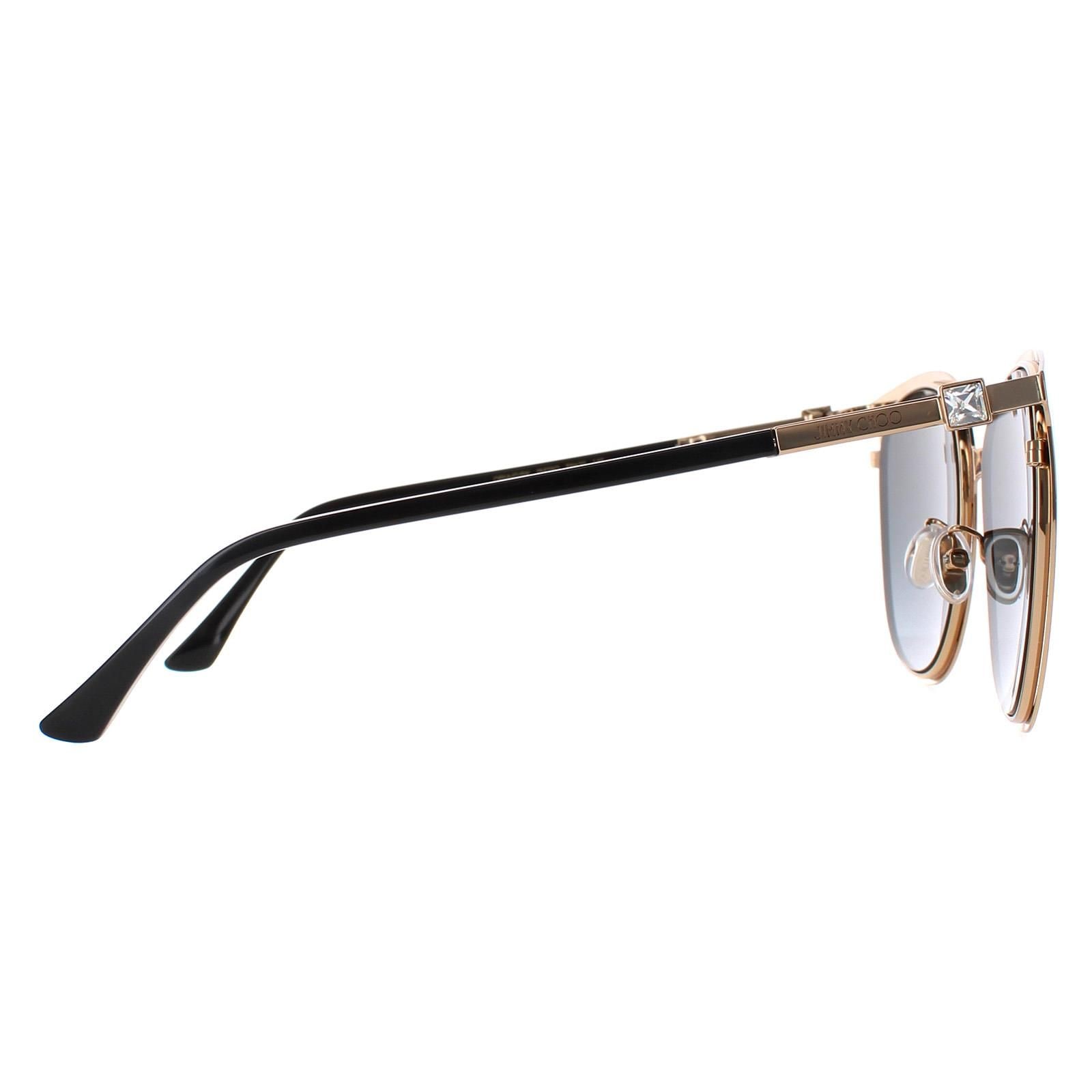 Jimmy Choo Cat Eye Black Gold Dark Grey Gradient ORIA/G/SK image 4
