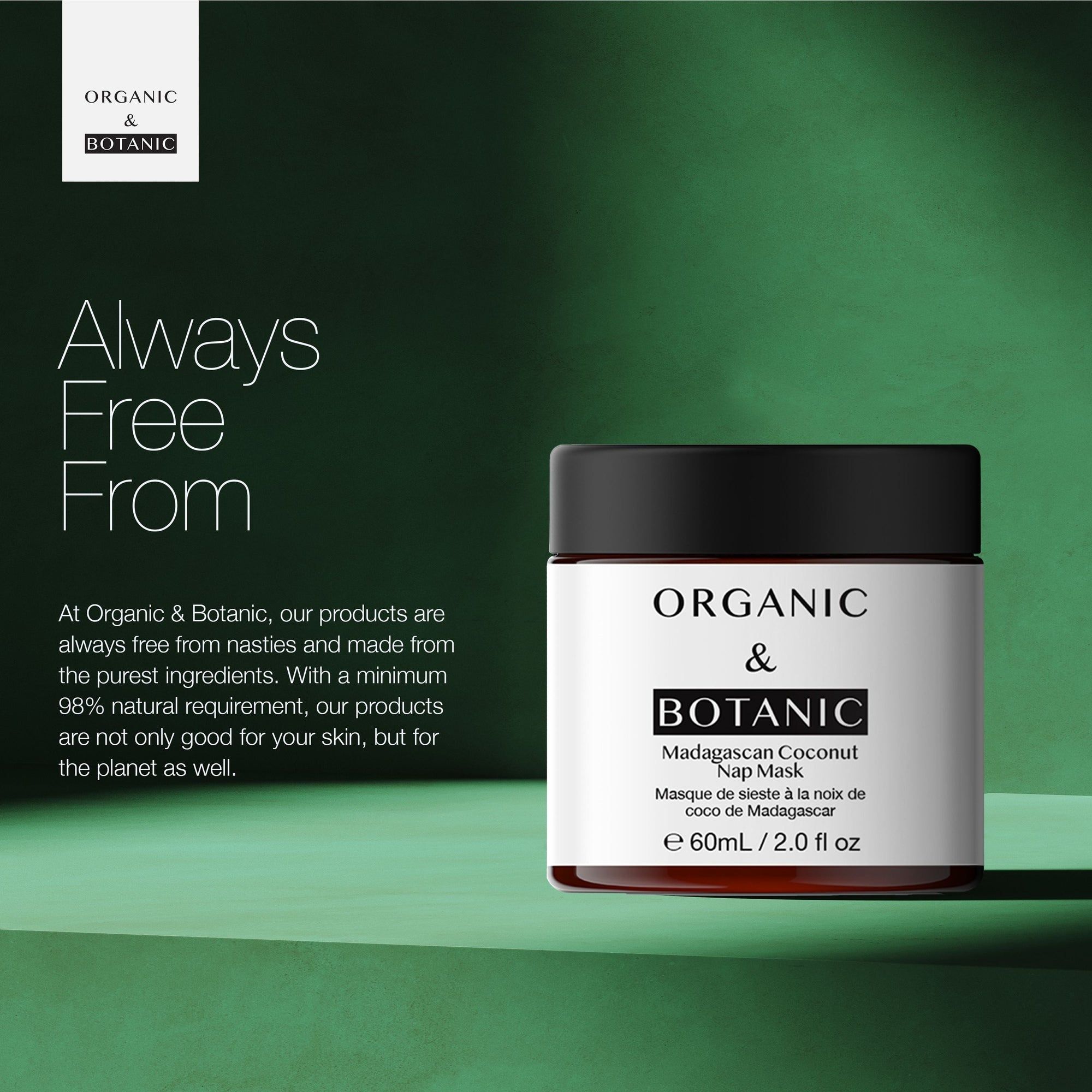 Organic & Botanic Madagascan Coconut Nap Mask 60ml image 3