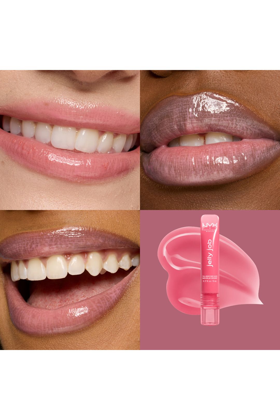 NYX Professional Makeup Jelly Job Lip Gloss 8ml Jelly Blushin image 6