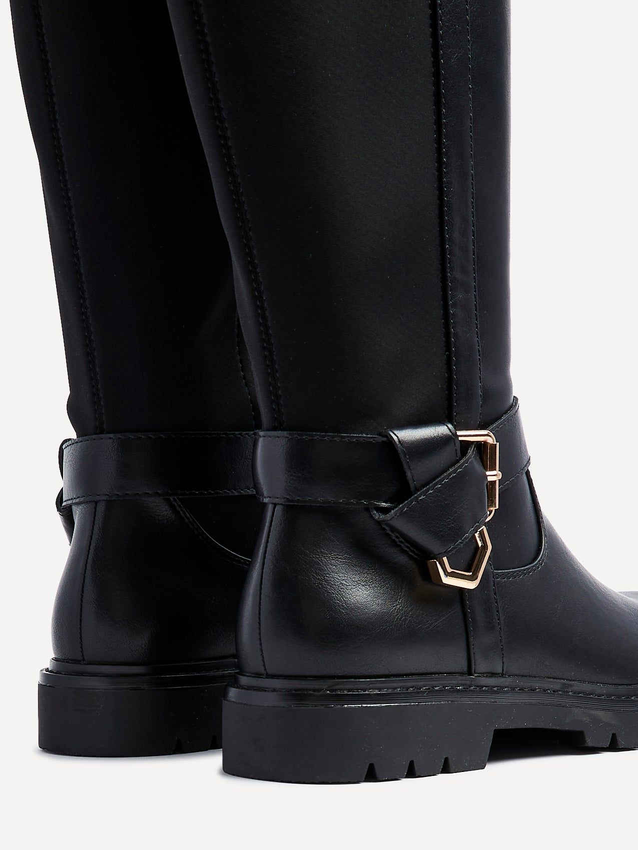 Linzi Regent Black Faux Leather High Leg Boot image 5