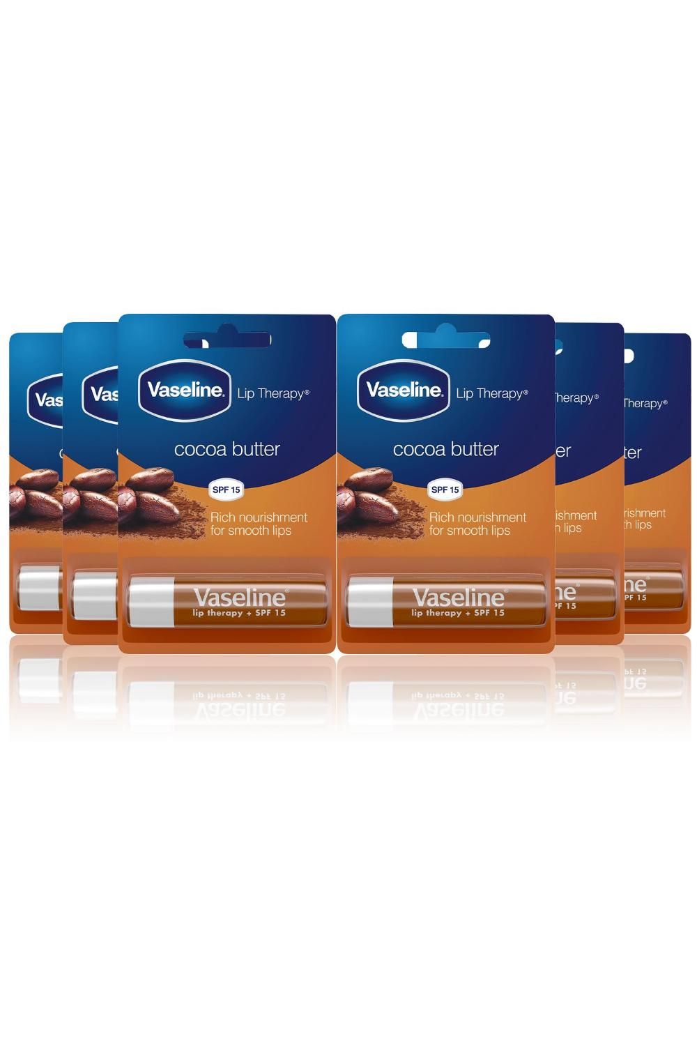 Vaseline Cocoa Butter Rich Nourishment Lip Therapy 'Lip Balm' Stick, 6 x 4g image 1