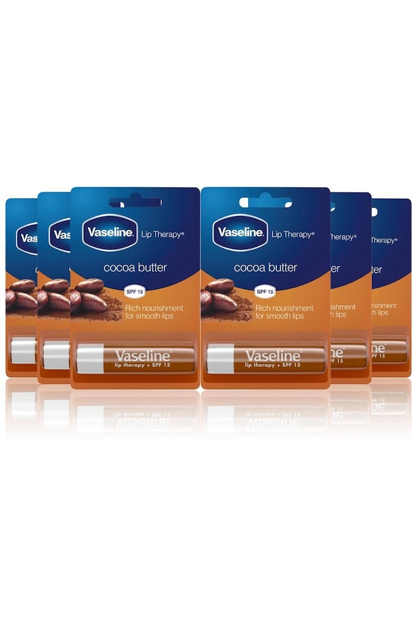 Vaseline Cocoa Butter Rich Nourishment Lip Therapy 'Lip Balm' Stick, 6 x 4g