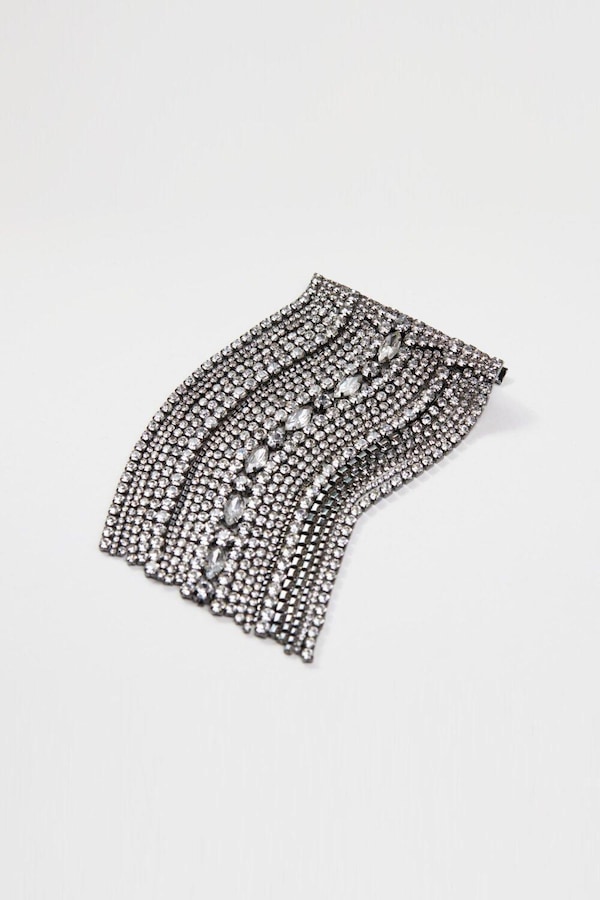 Mood Hematite Crystal Statement Waterfall Hair Barrette