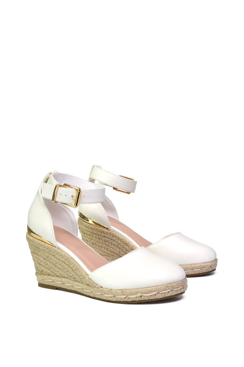 XY London 'Forest' Closed Toe Espadrille Wedge Heel Sandals image 4