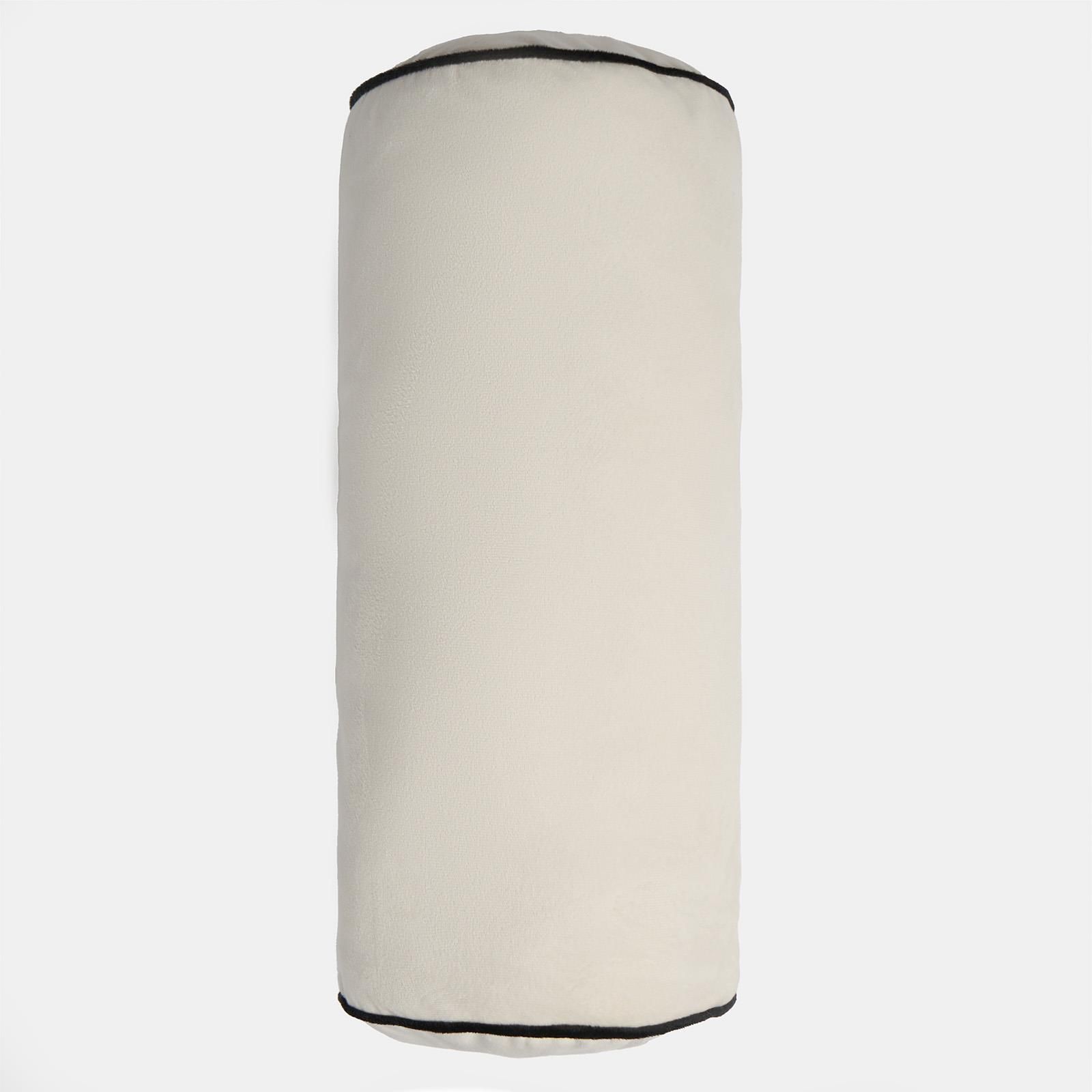 OHS Bolster Cushion Matte Velvet Filled Bedroom Sofa Plump Decorative Scatter Pillow image 6