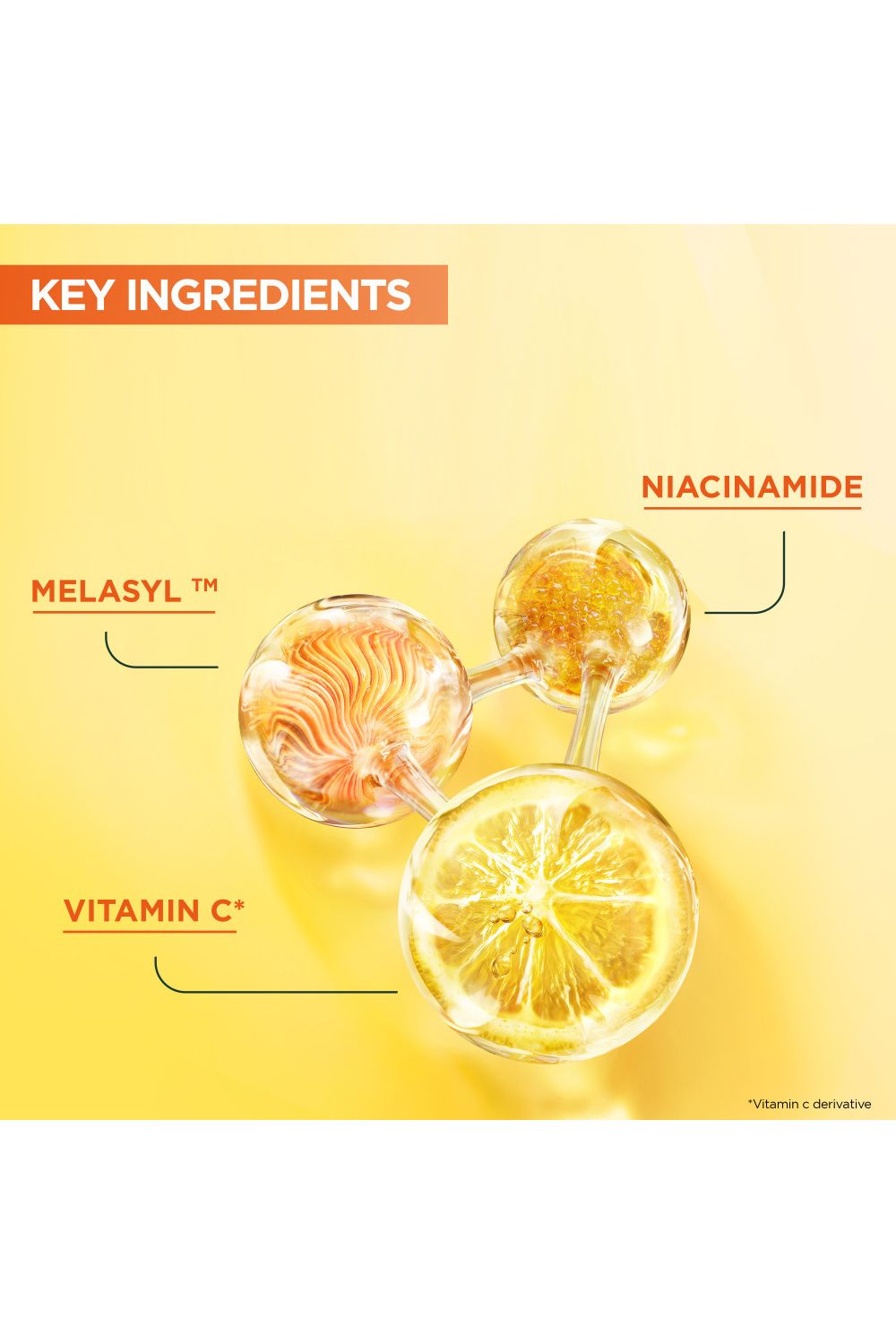 Garnier 3.5% Vitamin C, Niacinamide, Salicylic Acid, Brightening and Anti Dark Spot Serum Multi image 4