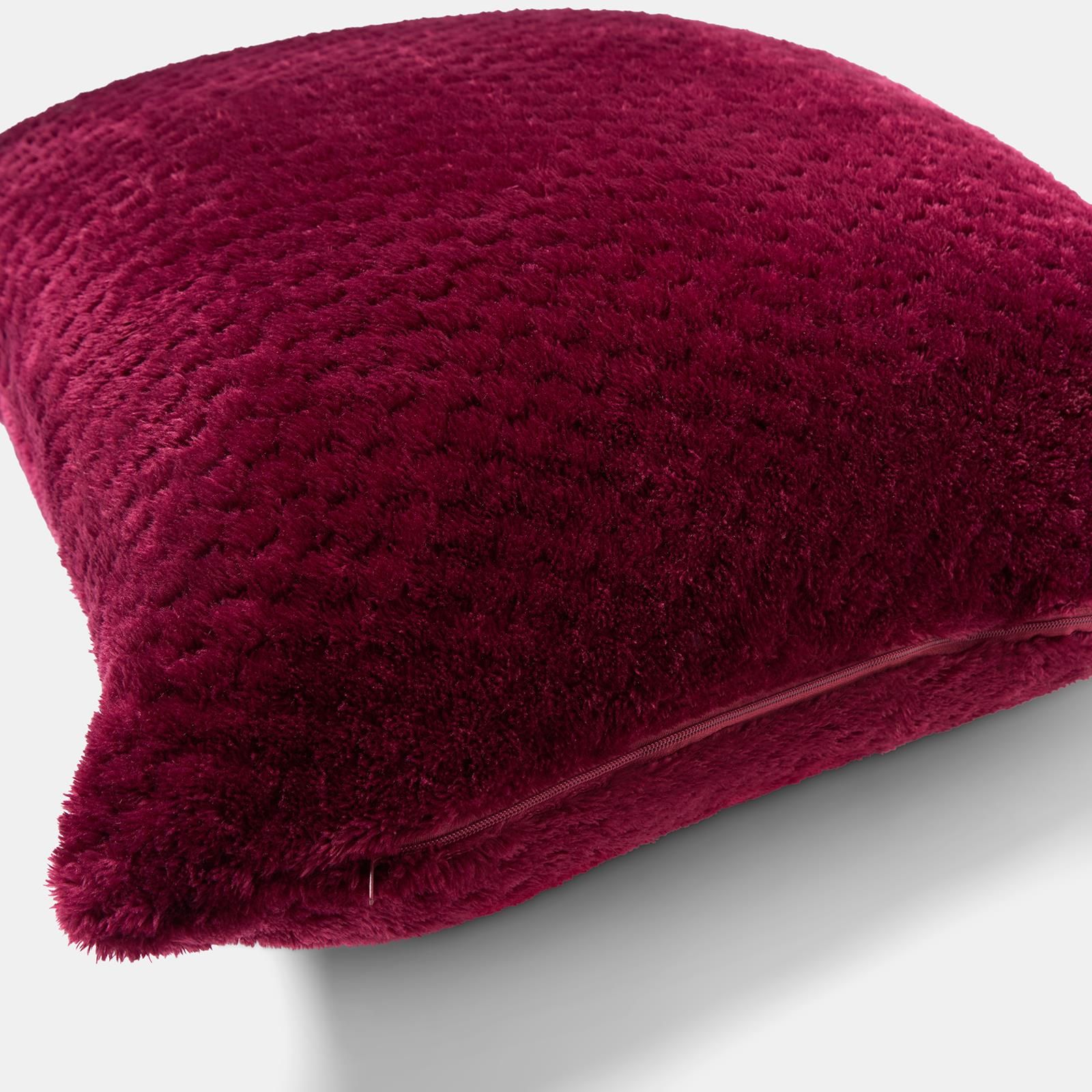 OHS 2 Pack of Waffle Fleece Square Cushion Covers image 5