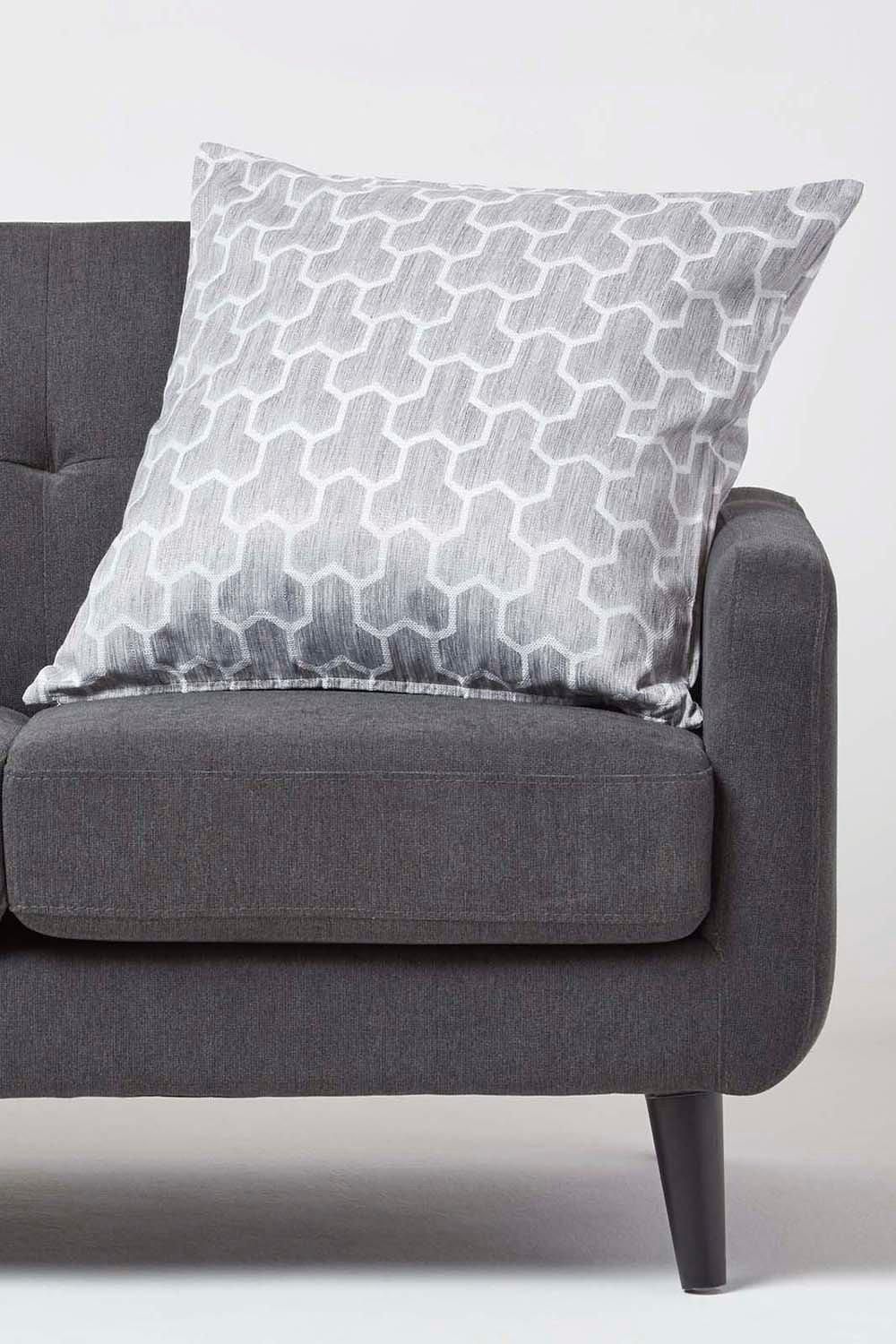 Homescapes Geometric Jacquard Cushion Cover image 2