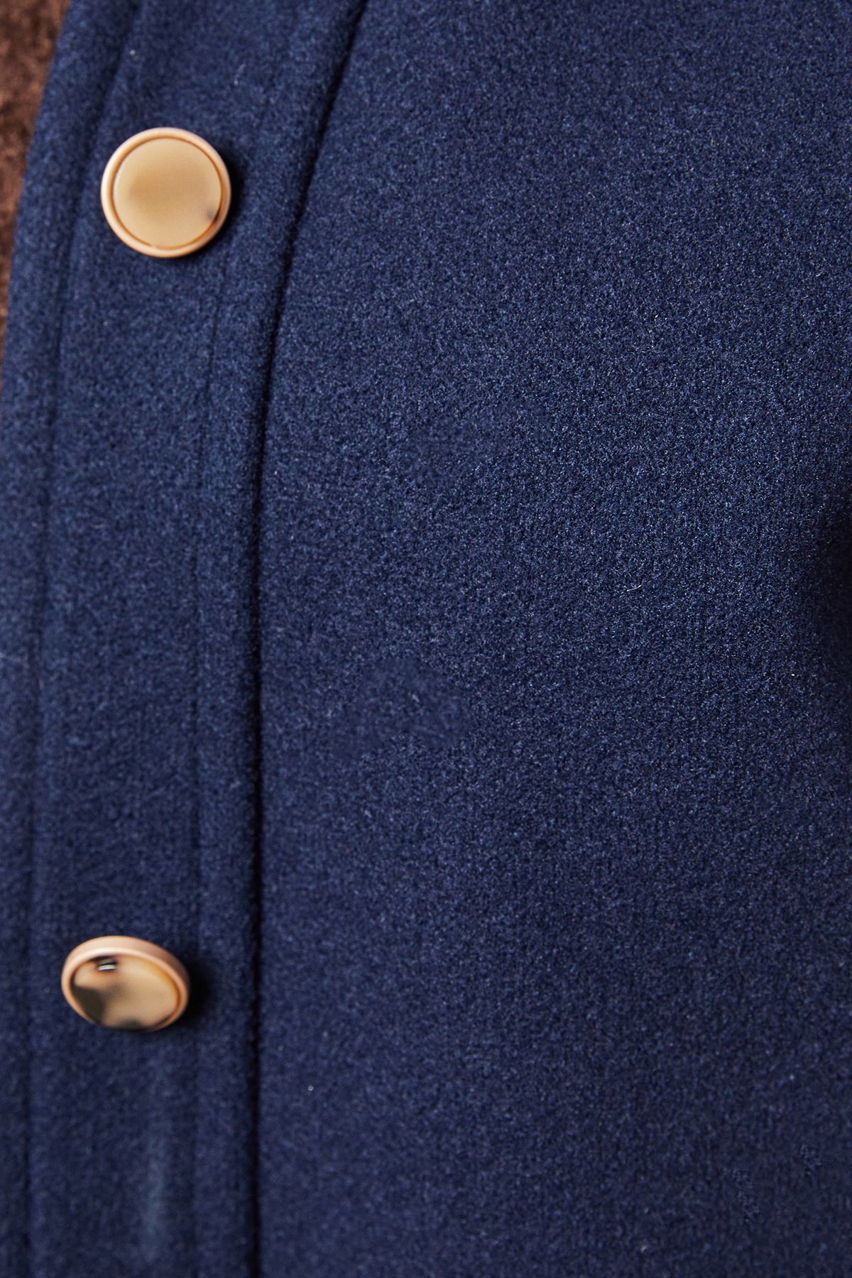 Oasis Pocket Detail Button Through Jacket Navy image 5