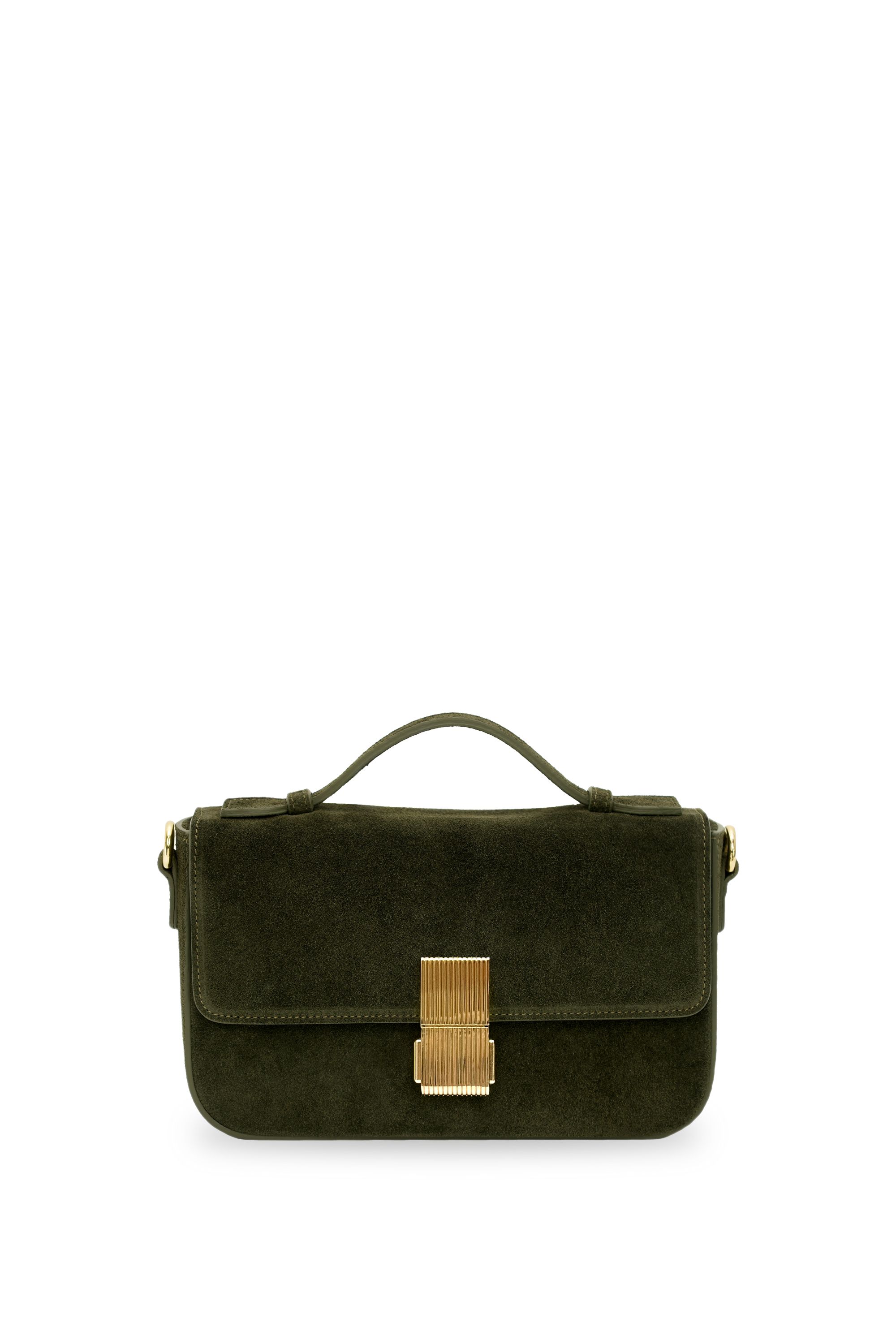 Apatchy London The Flora Suede Top Handle Bag image 1