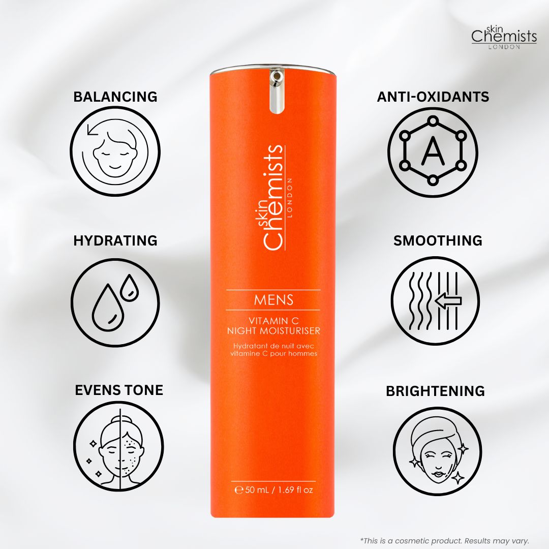 skinChemists professional Men's Vitamin C Night Moisturiser 50ml image 5