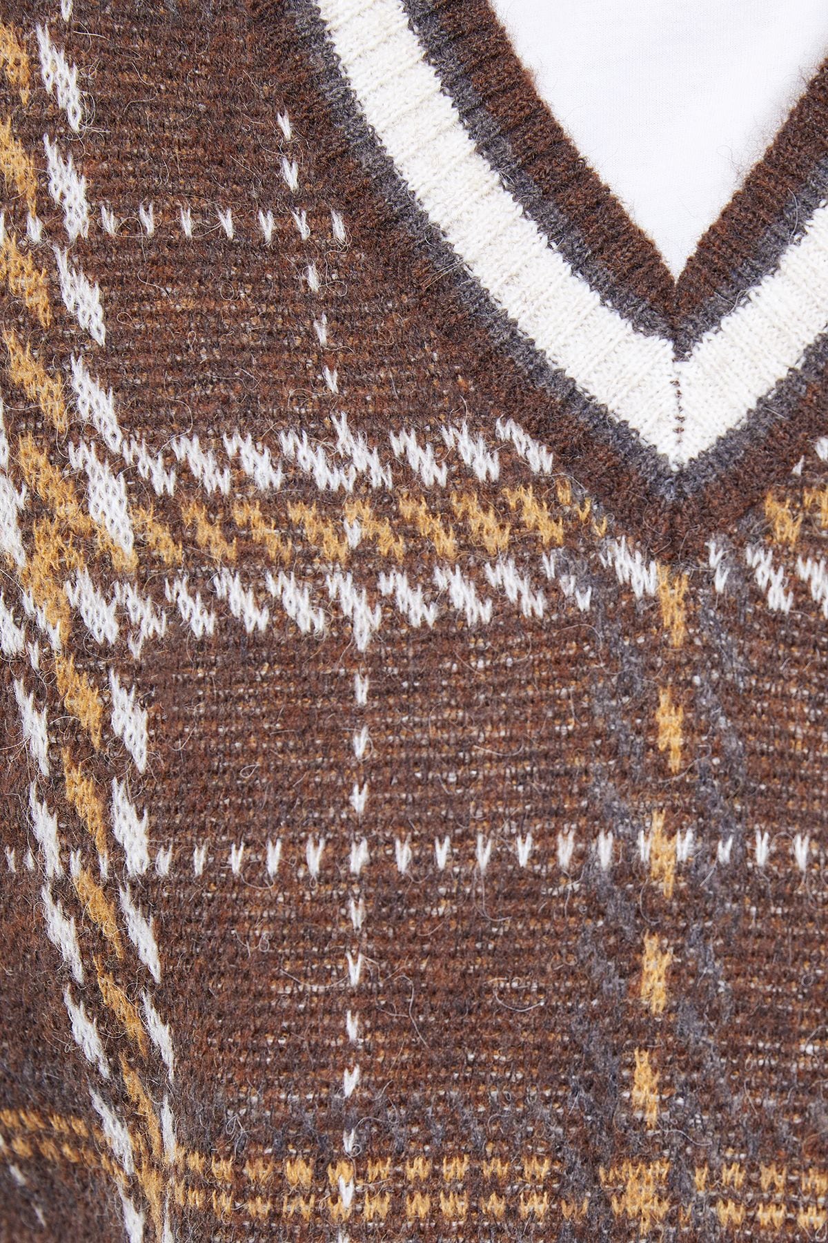 Warehouse Check Mini Tank Brown image 5