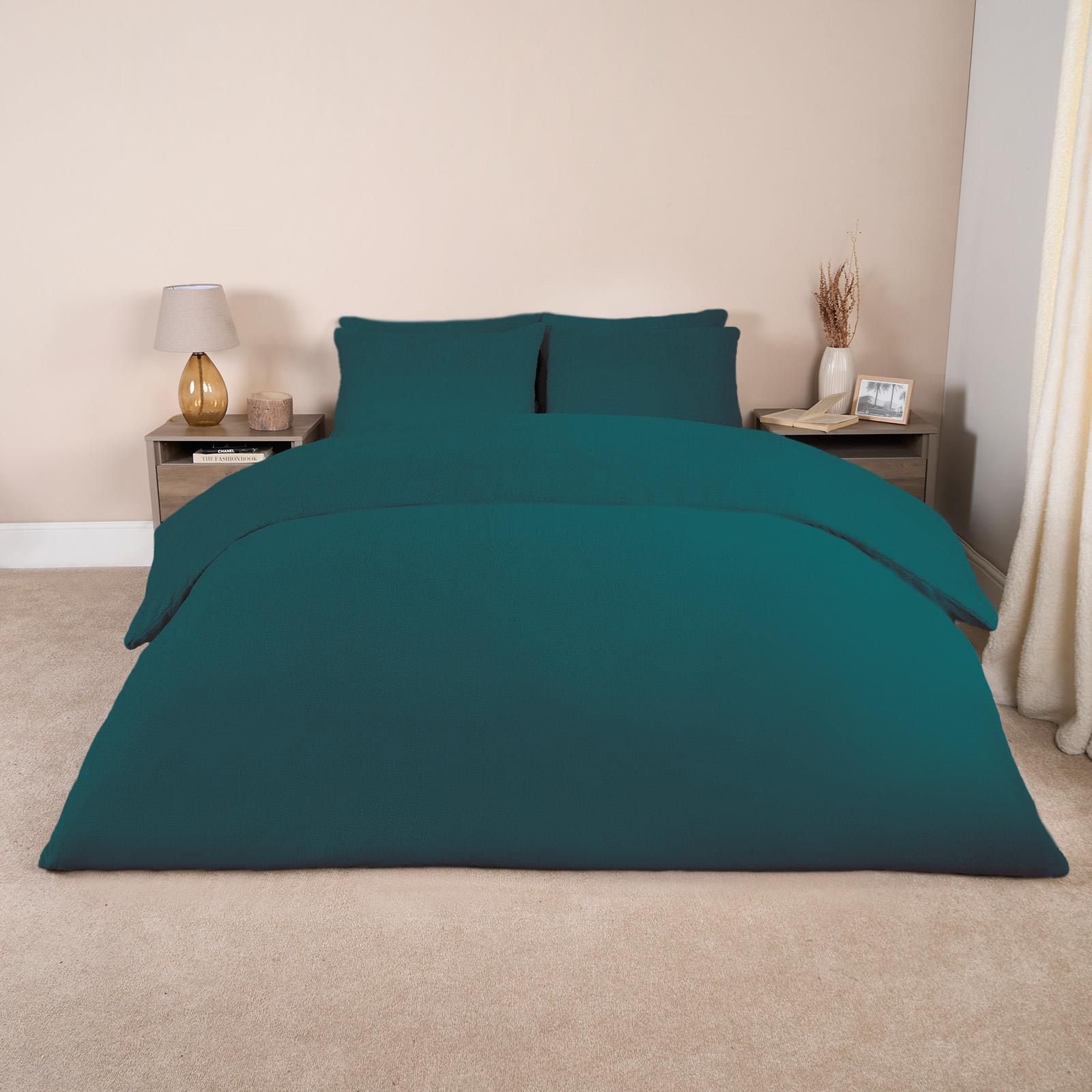 OHS Thermal Soft Teddy Fleece Duvet Cover Bedding Set image 2