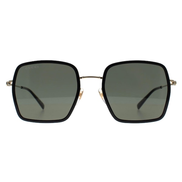 Gucci Square Black Gold Grey GG1848S