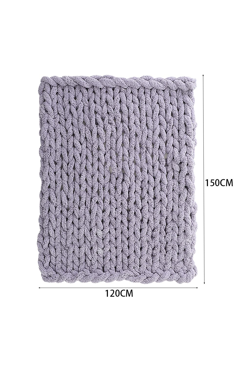 Living and Home Chunky Knit Throw Blanket 120x150cm image 6