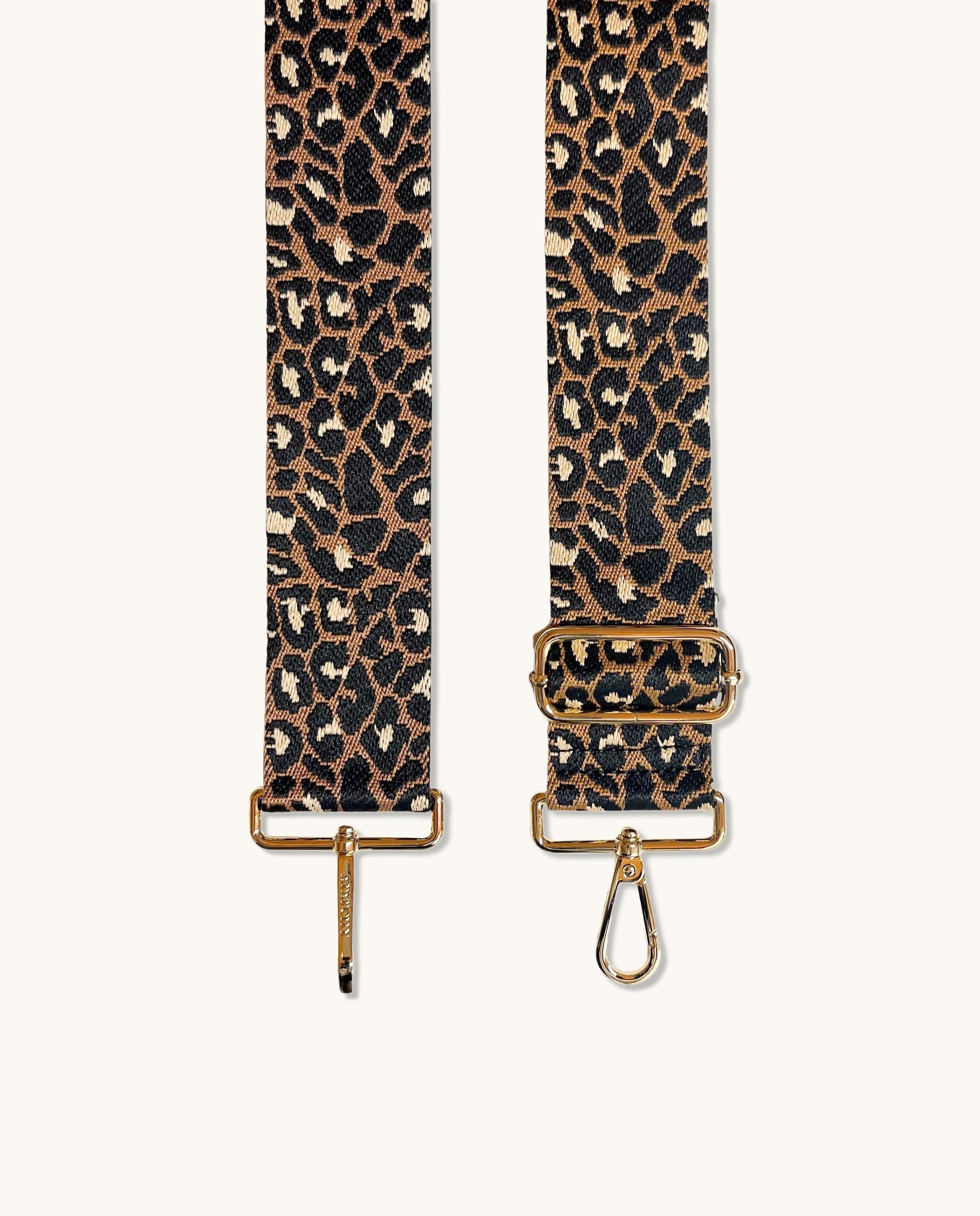 Apatchy London Tan Leather Crossbody Bag With Tan Cheetah Strap image 6