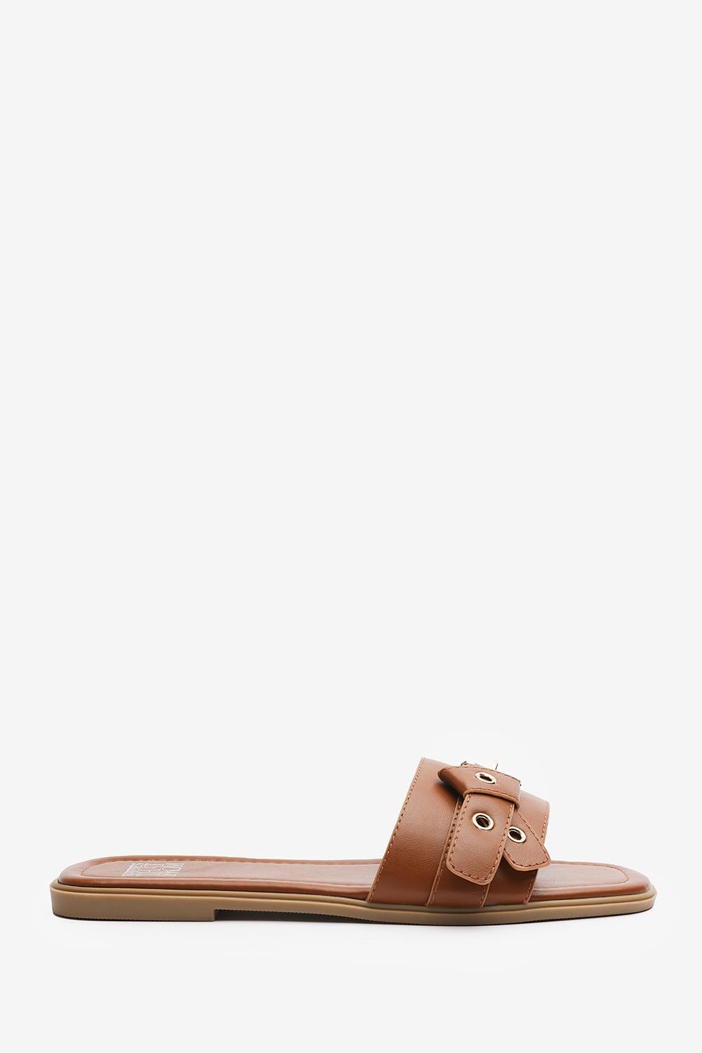 Where's That From 'Marissa' Slip-On Sandals with Buckle Accent Detail image 2