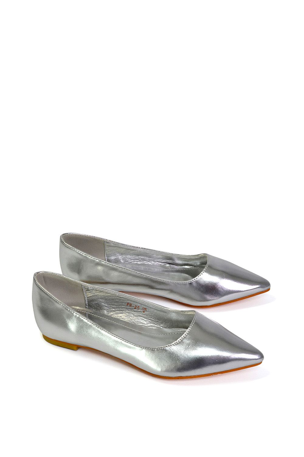 XY London 'Bubbles' Pointed Toe Slip on Flat Ballerina Pump Shoes image 5